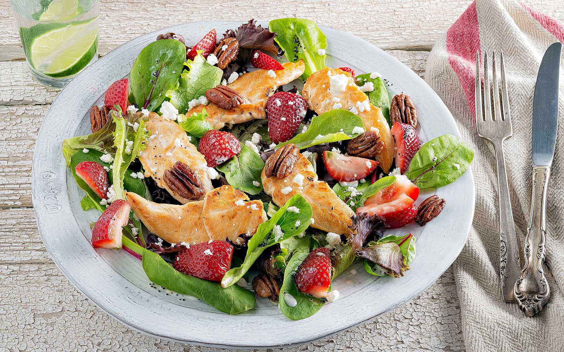 Strawberry-and-chicken-salad